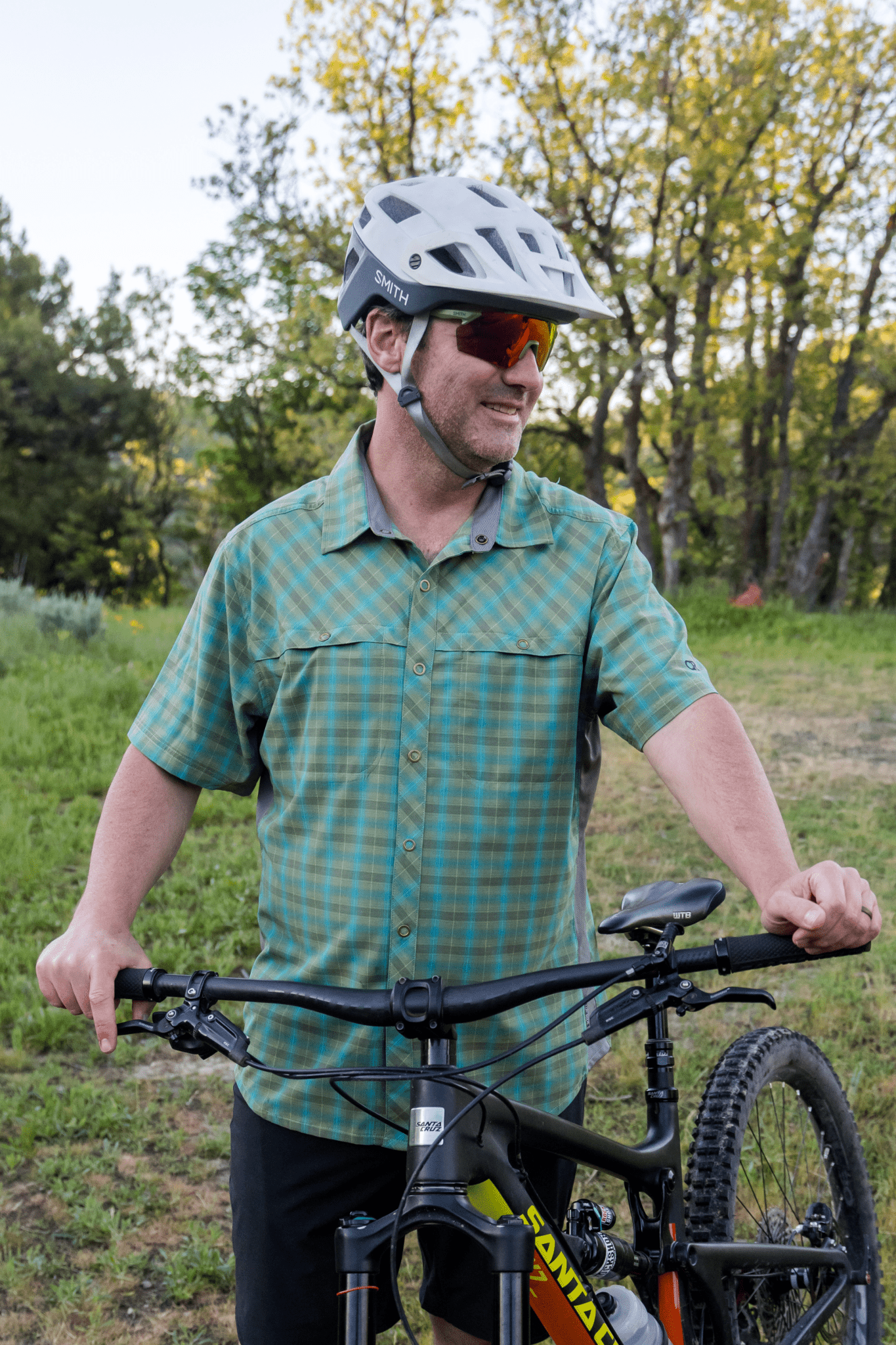 Club Ride Apparel Men's Quest Super Stretch Plaid Shirt