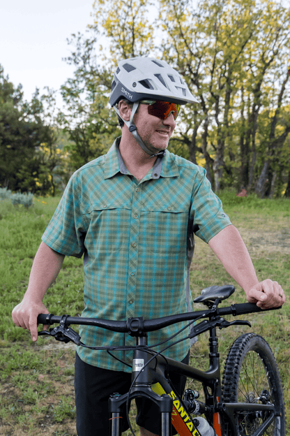 Club Ride Apparel Men's Quest Super Stretch Plaid Shirt