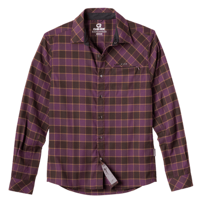 Club Ride Apparel Men's Shaka Brushed Stretch Riding Flannel