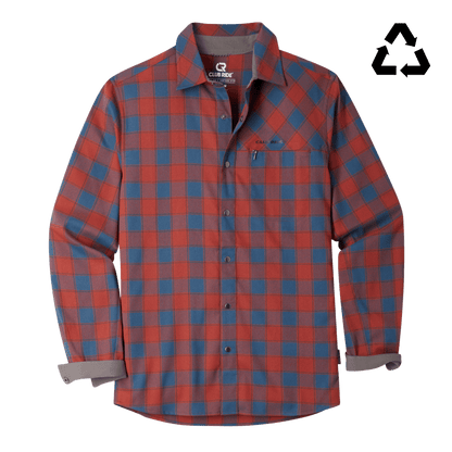 Club Ride Apparel Men's Shaka Brushed Stretch Riding Flannel