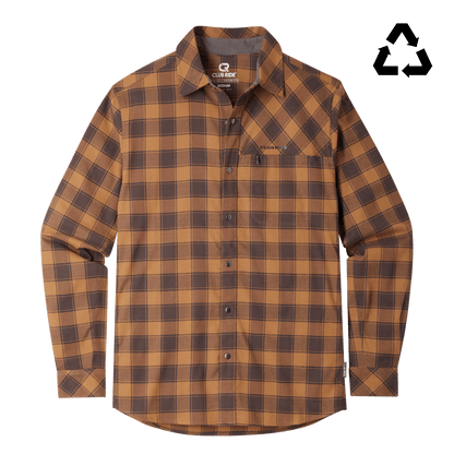 Club Ride Apparel Men's Shaka Brushed Stretch Riding Flannel