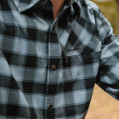 Club Ride Apparel Men's Shaka Brushed Stretch Riding Flannel