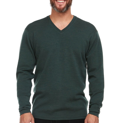 Minus33 Midweight - Men's Long Sleeve V-Neck 100% Merino Wool