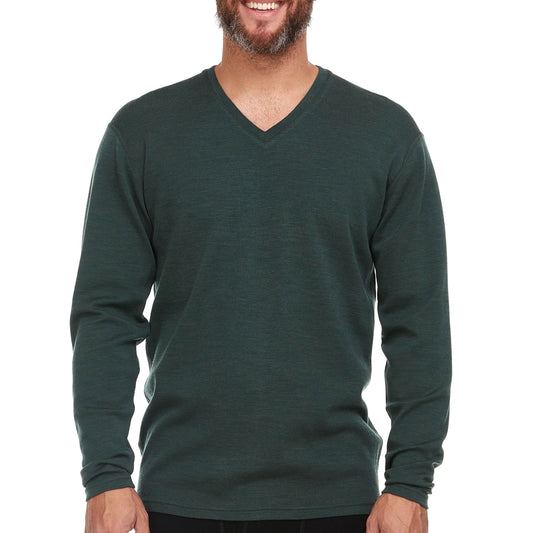 Minus33 Midweight - Men's Long Sleeve V-Neck 100% Merino Wool