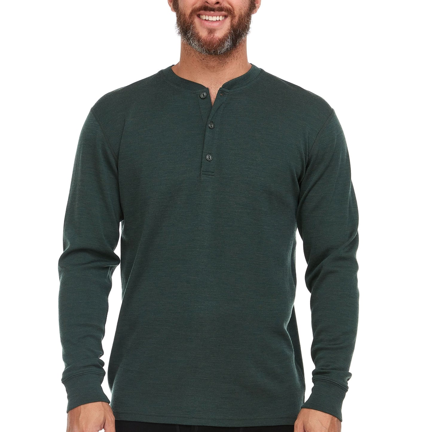 Minus33 Midweight - Men's Long Sleeve Henley 100% Merino Wool
