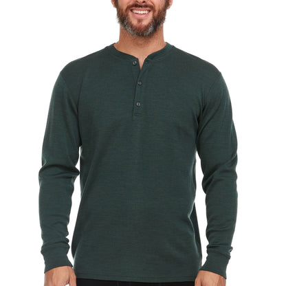 Minus33 Midweight - Men's Long Sleeve Henley 100% Merino Wool