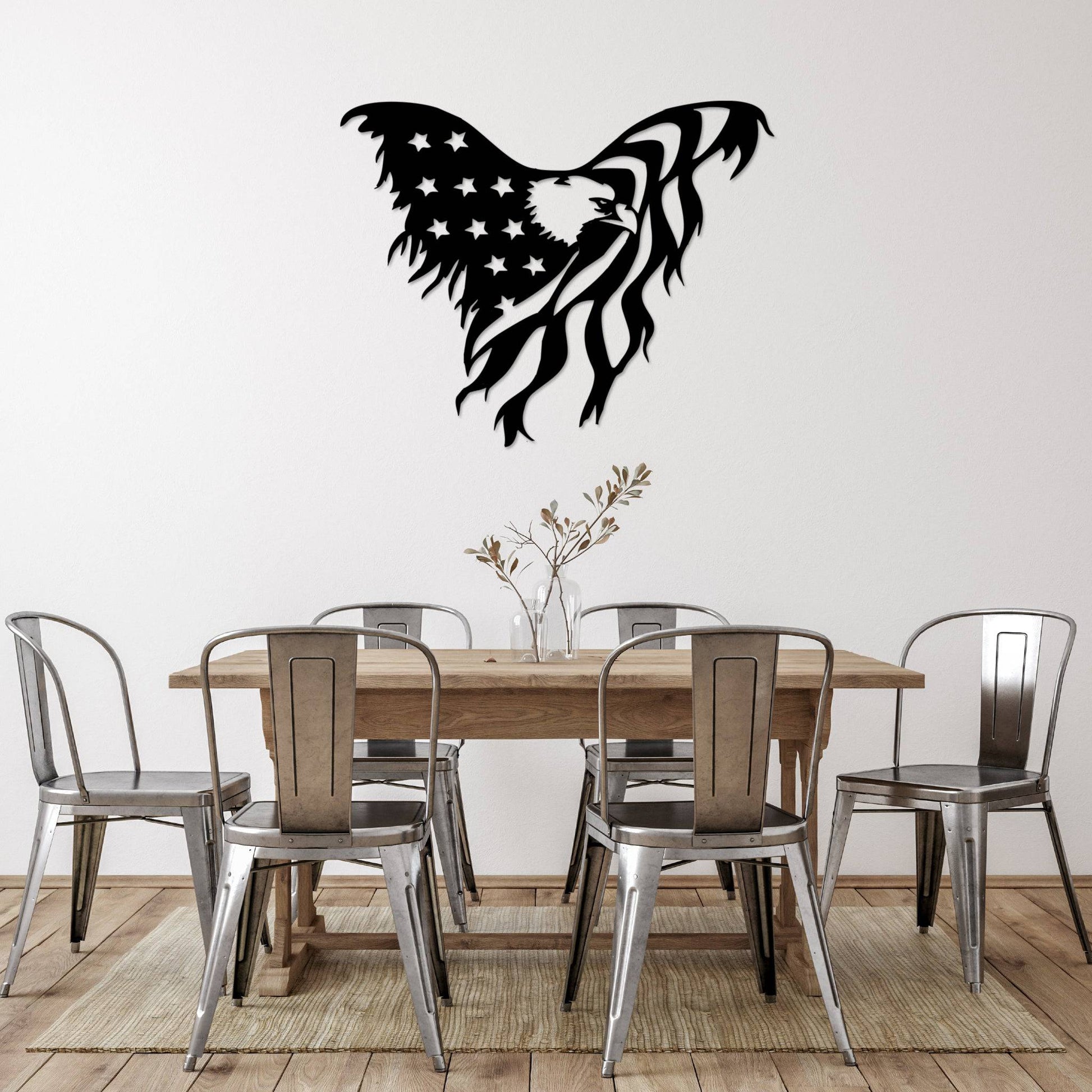 MetalPlex - American Flag Eagle - Metal Wall Art - Angler's Pro Tackle & Outdoors