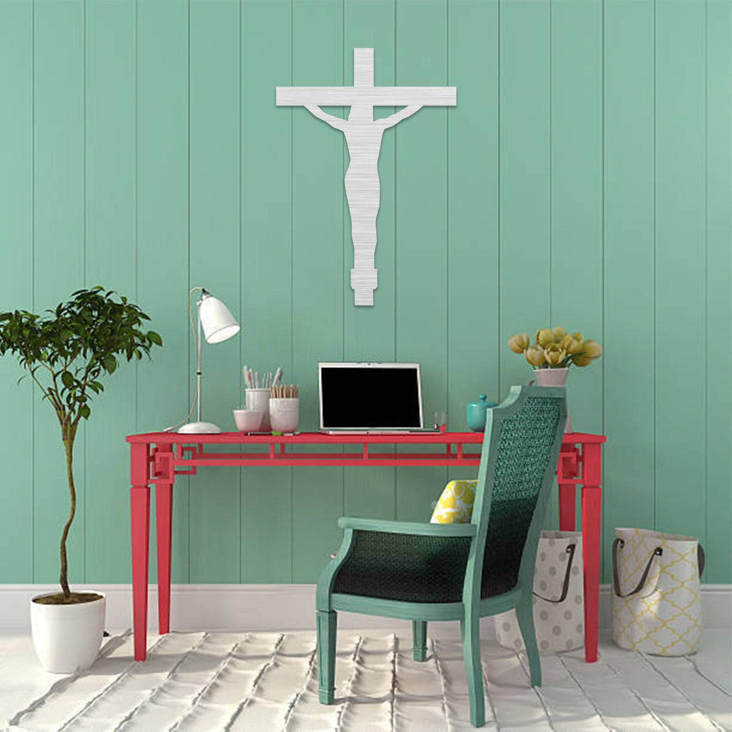 MetalPlex - Crucifix Cross - Metal Wall Art