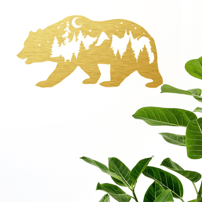 MetalPlex - Bear - Metal Wall Art