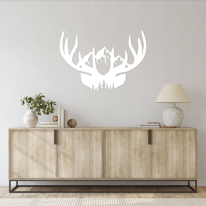 MetalPlex - Deer Antlers - Metal Wall Art