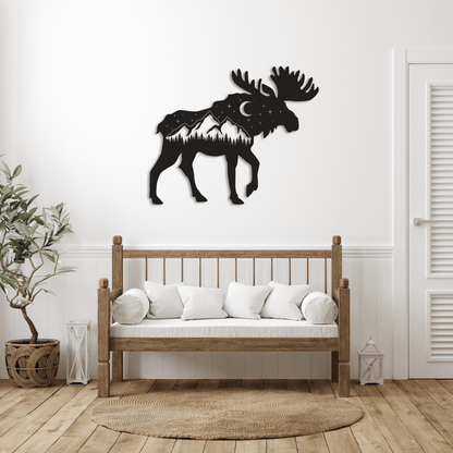 MetalPlex - Moose - Metal Wall Art