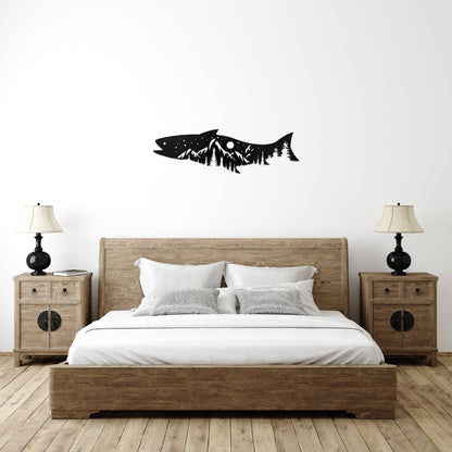 MetalPlex - Salmon Fish Design - Metal Wall Art - Angler's Pro Tackle & Outdoors