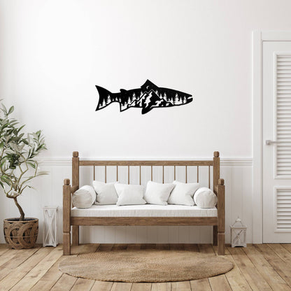 MetalPlex - Trout Fish Design - Metal Wall Art - Angler's Pro Tackle & Outdoors