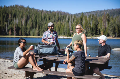 Picnic Time Vulcan Portable Propane Grill & Cooler Tote with Trolley