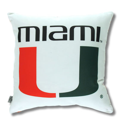 Campus Hammocks Miami Hurricanes Logo Pillow Cover