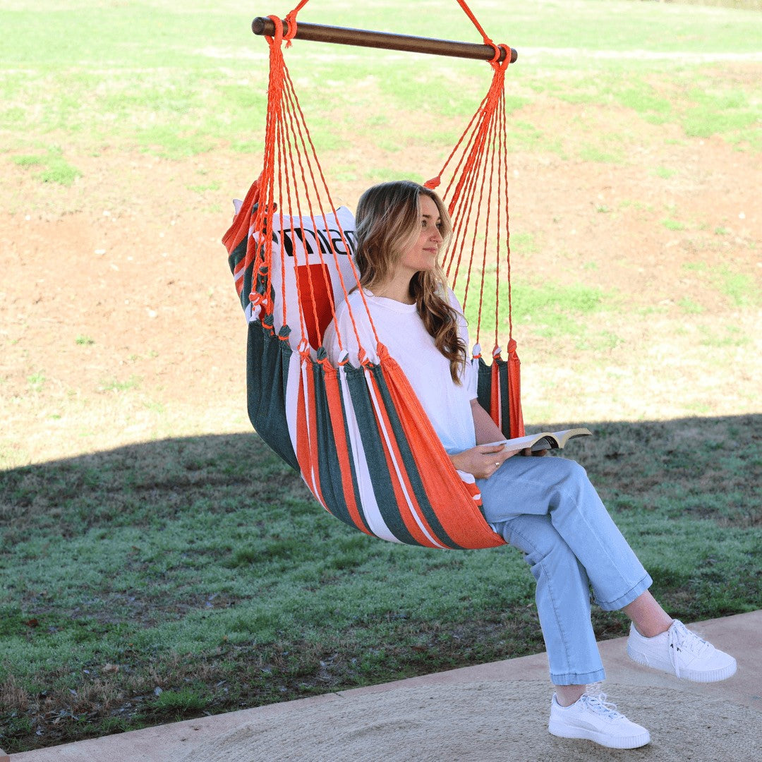 Campus Hammocks Miami Hurricanes Logo Hammock Chair