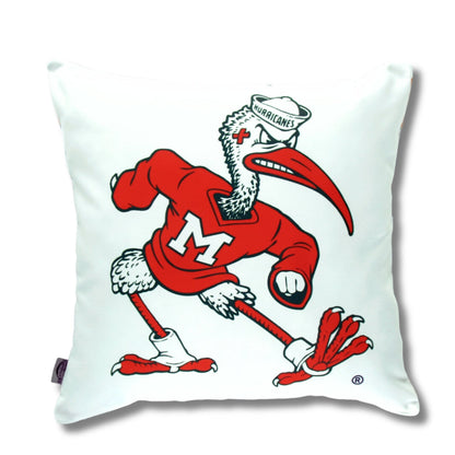 Campus Hammocks Miami Hurricanes Ibis Throw Pillow Cover