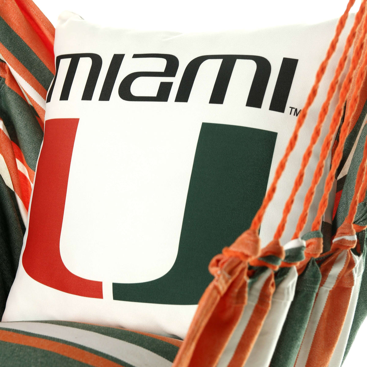 Campus Hammocks Miami Hurricanes Logo Hammock Chair