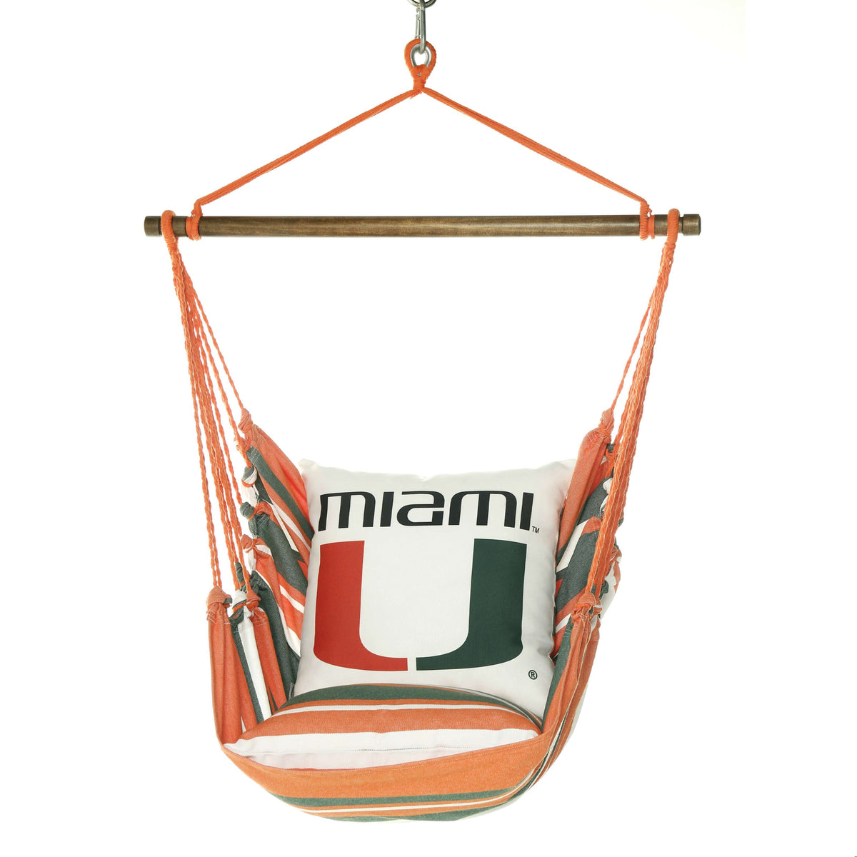 Campus Hammocks Miami Hurricanes Logo Hammock Chair
