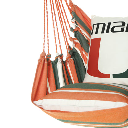 Campus Hammocks Miami Hurricanes Logo Hammock Chair