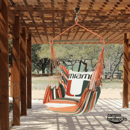 Campus Hammocks Miami Hurricanes Logo Hammock Chair