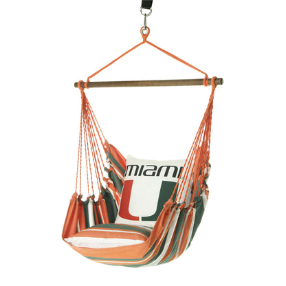 Campus Hammocks Miami Hurricanes Logo Hammock Chair