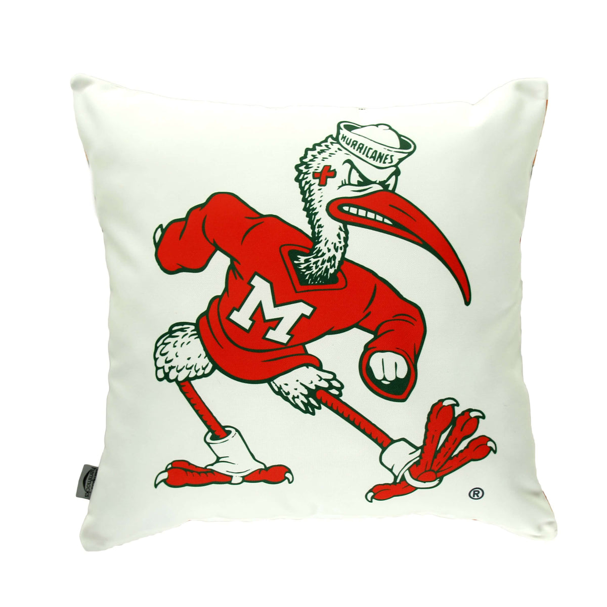 Campus Hammocks Miami Hurricanes Ibis Throw Pillow Cover