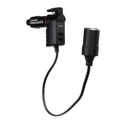 Stinger Survival Tools USB Car Charger Emergency Tool With Single Cigarette Lighter Connection