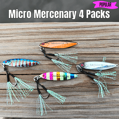 Submission Jigs - Micro Mercenary - Slow Pitch Jigs - 4 Packs