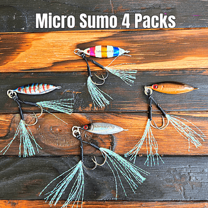 Submission Jigs - Micro Sumo and Mercenary - Slow Pitch Jigs - 4 Packs