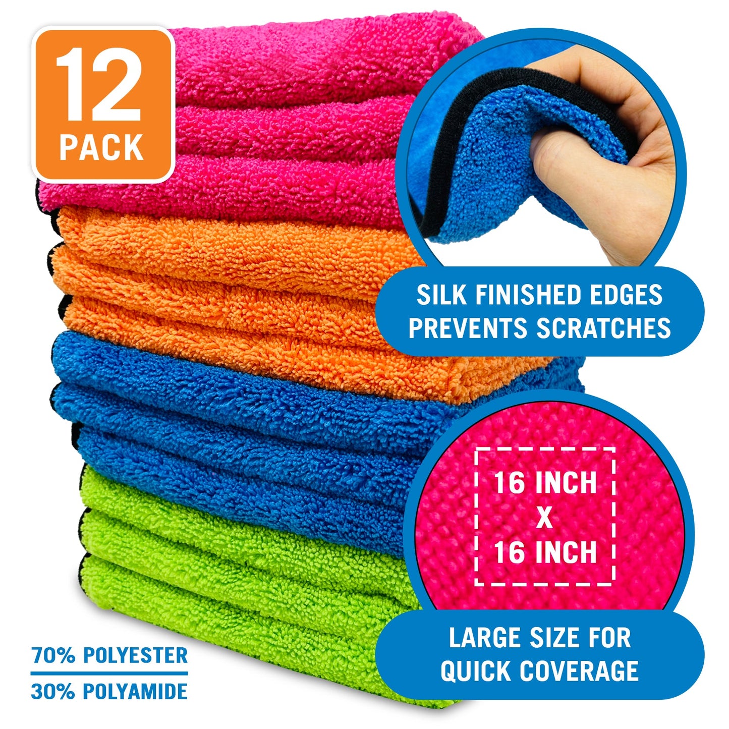 Better Boat - Microfiber Cloth Set 12Pk