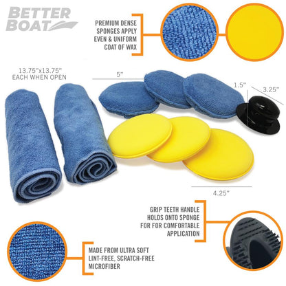 Better Boat - Microfiber Wax Applicator Set