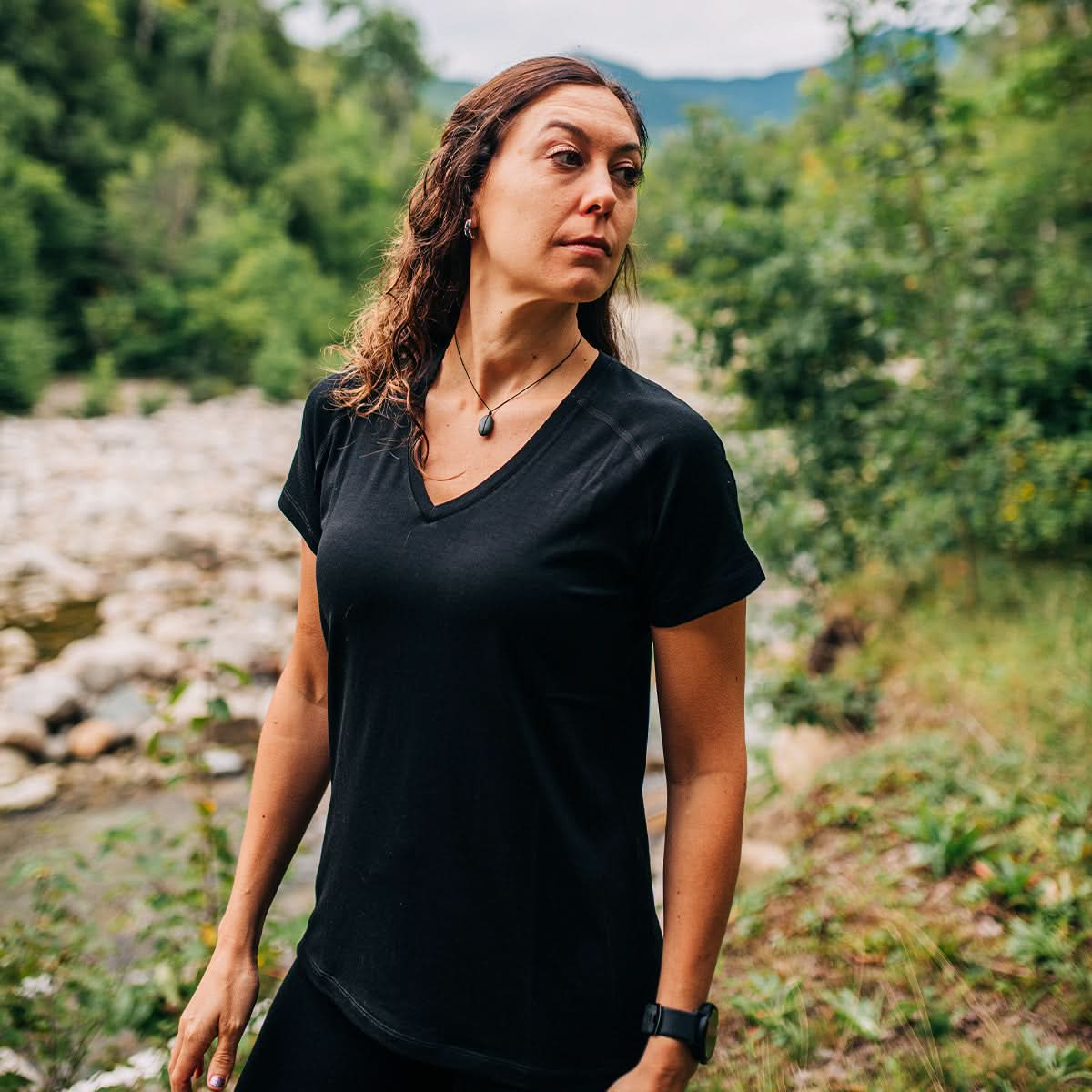 Minus33 Micro Weight - Women's Wool V-Neck T-Shirt Woolverino