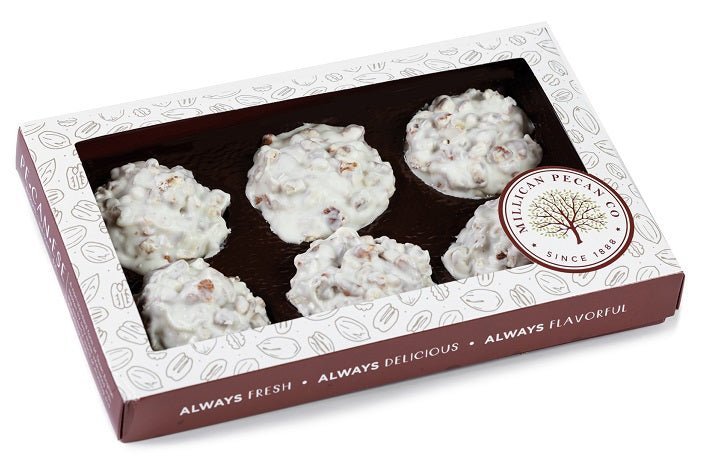 Millican Pecan Clusters - White Chocolate Pecan Clusters - Gift Box - Angler's Pro Tackle & Outdoors