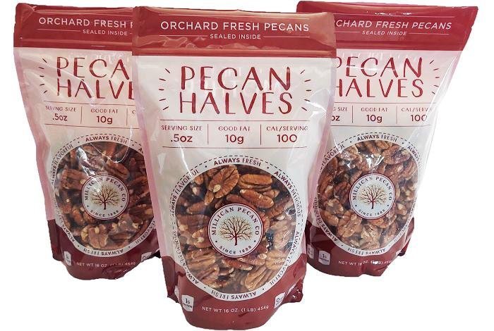 Millican Pecan - Millican Pecan - Raw Fresh Pecan Halves - Angler's Pro Tackle & Outdoors