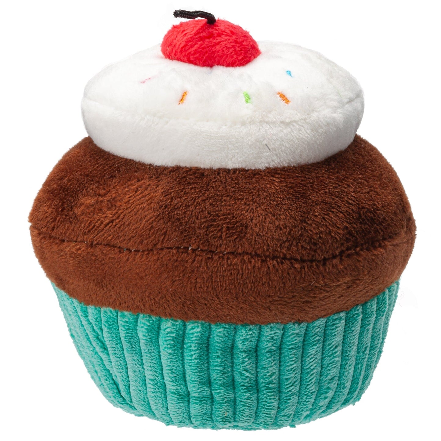 Dogline 6" Cupcake Turquoise Dog Toy