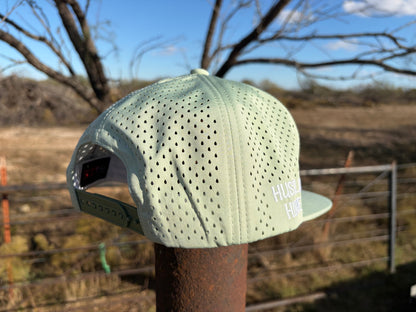 Hustlin Hippie PL Series Hydro Snapback- MINT GREEN- WHITE LOGO w/ BOLD style