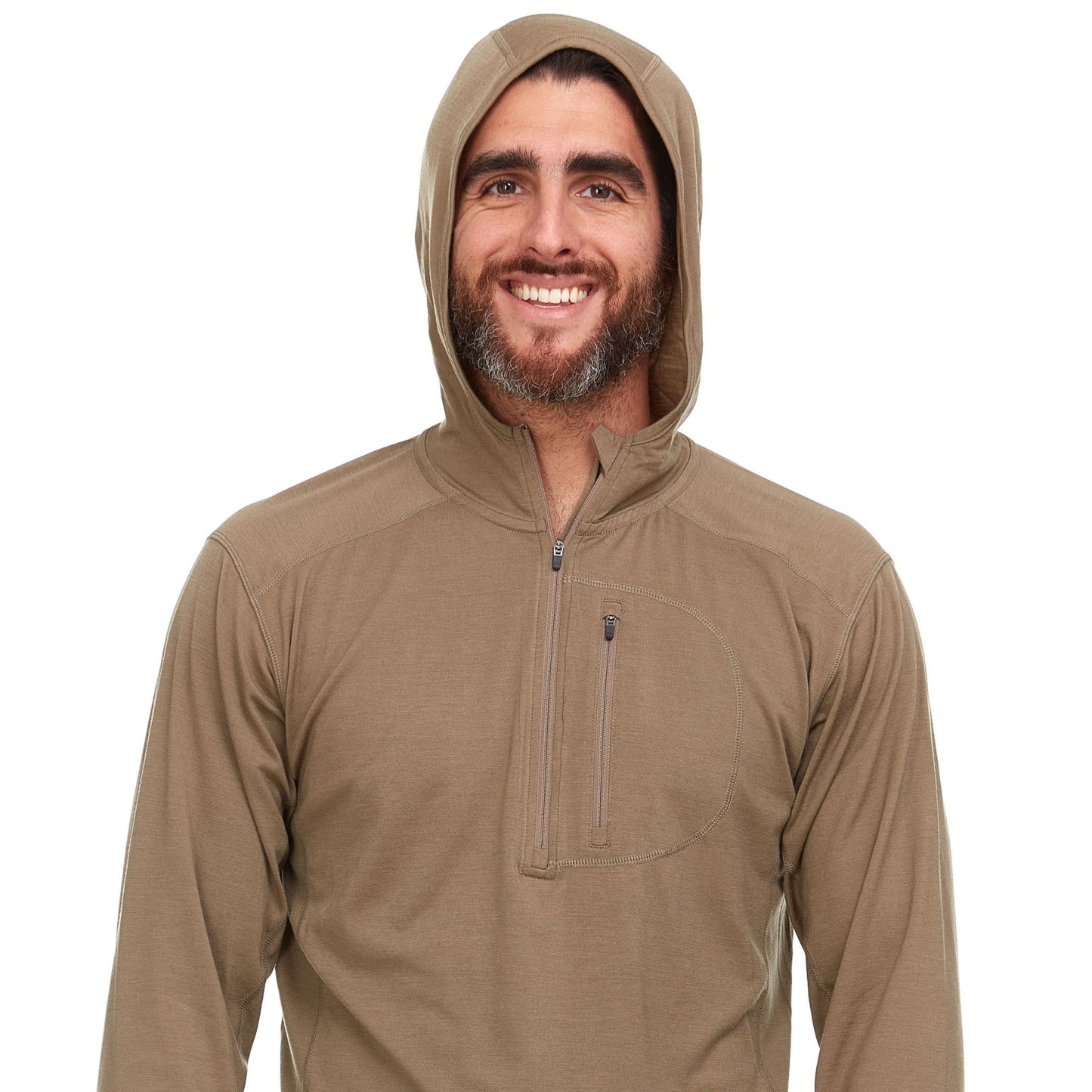 Minus33 Micro Weight - Men's Wool 1/4 Zip Sun Hoodie Woolverino - Angler's Pro Tackle & Outdoors