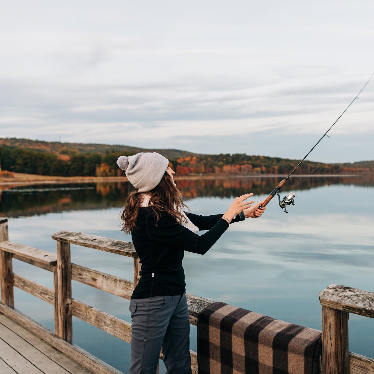 Minus33 Midweight - Everyday Knit Cuff Pom Beanie 100% Merino Wool - Angler's Pro Tackle & Outdoors