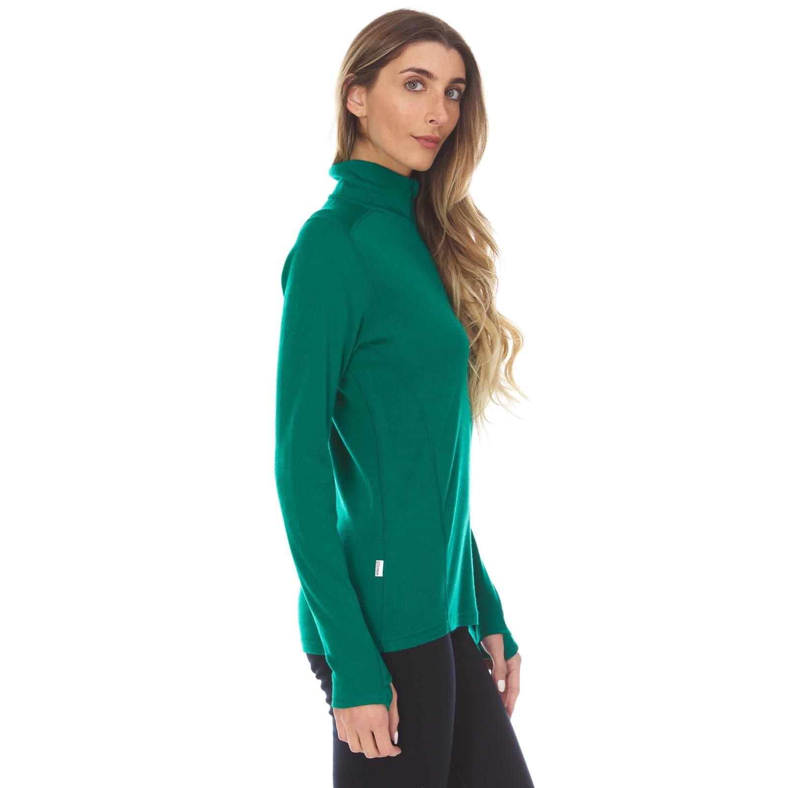 Minus33 Midweight - Sequoia Women's 1/4 Zip 100% Merino Wool - Angler's Pro Tackle & Outdoors