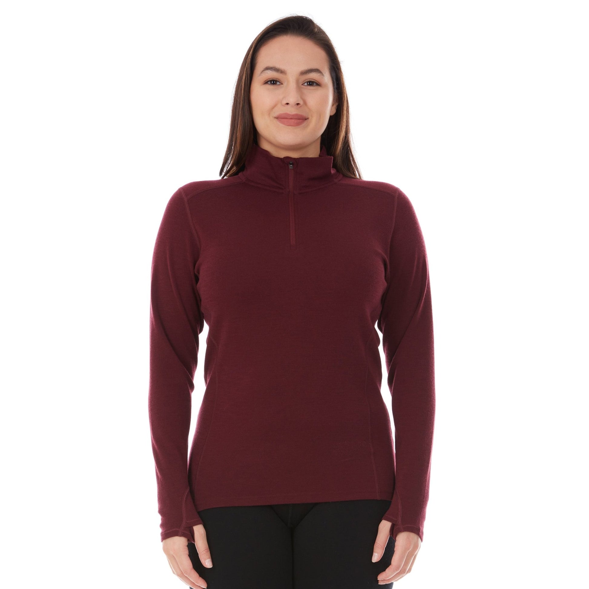 Minus33 Midweight - Sequoia Women's 1/4 Zip 100% Merino Wool - Angler's Pro Tackle & Outdoors