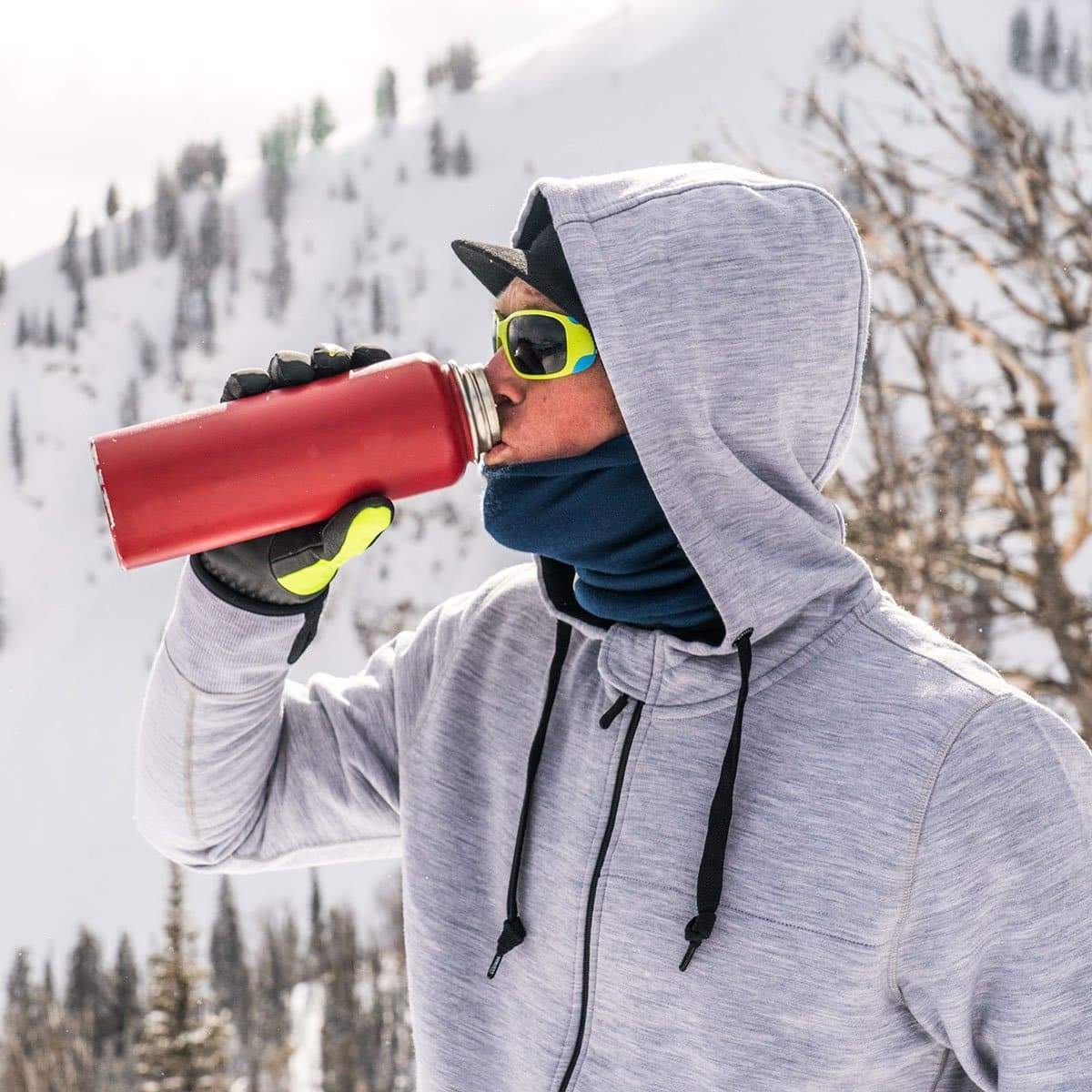 Minus33 Expedition - Men's Brushed Wool Hoodie Kodiak Fleece