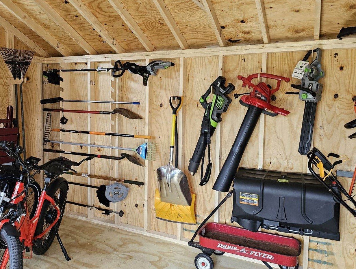 HangThis Up - Miscellaneous Organizer Hook, Storage shed, Yard Shed Organization System, Yard Tool Rack