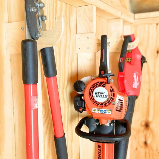 HangThis Up - Miscellaneous Organizer Hook, Storage shed, Yard Shed Organization System, Yard Tool Rack
