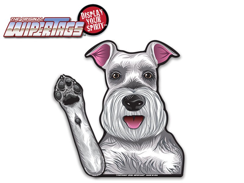 Missy the Schnauzer Waving Dog WiperTags - Angler's Pro Tackle & Outdoors