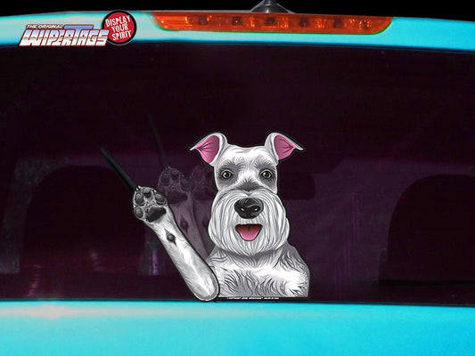 Missy the Schnauzer Waving Dog WiperTags - Angler's Pro Tackle & Outdoors