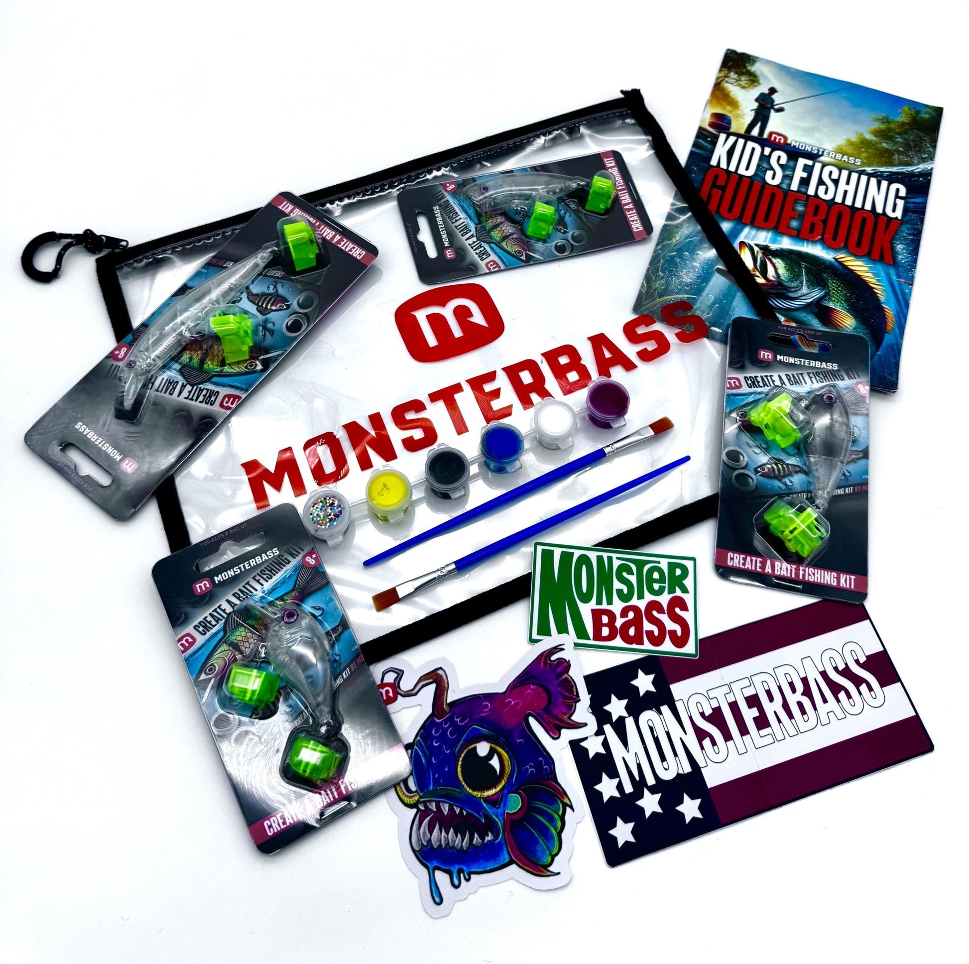 MONSTERBASS Kid's Create a Bait Fishing Kit - Angler's Pro Tackle & Outdoors