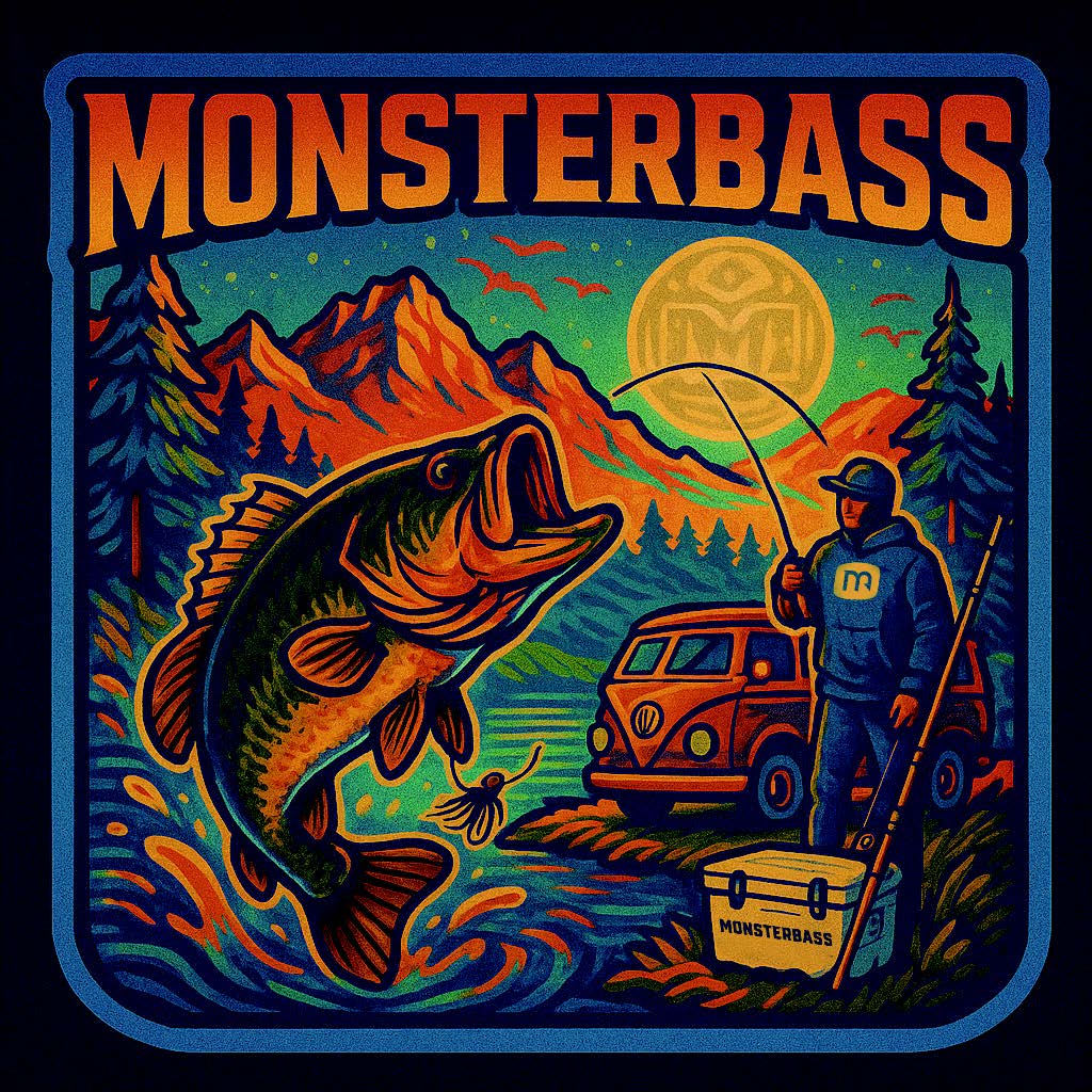 MONSTERBASS Fishing Is Life Sticker