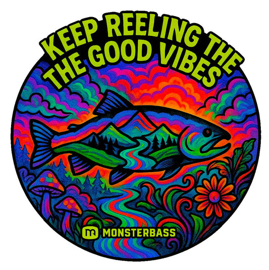 MONSTERBASS Keep the Good Vibes Sticker