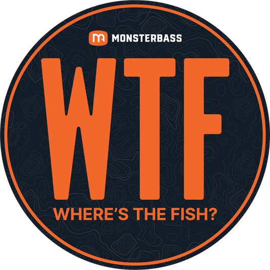MONSTERBASS Where's The Fish Sticker